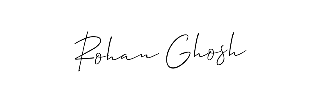 Design your own signature with our free online signature maker. With this signature software, you can create a handwritten (Allison_Script) signature for name Rohan Ghosh. Rohan Ghosh signature style 2 images and pictures png