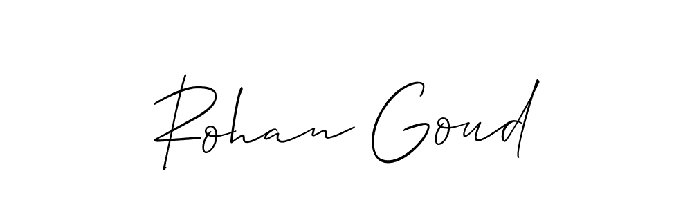 Best and Professional Signature Style for Rohan Goud. Allison_Script Best Signature Style Collection. Rohan Goud signature style 2 images and pictures png