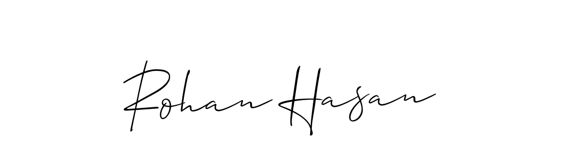 if you are searching for the best signature style for your name Rohan Hasan. so please give up your signature search. here we have designed multiple signature styles  using Allison_Script. Rohan Hasan signature style 2 images and pictures png