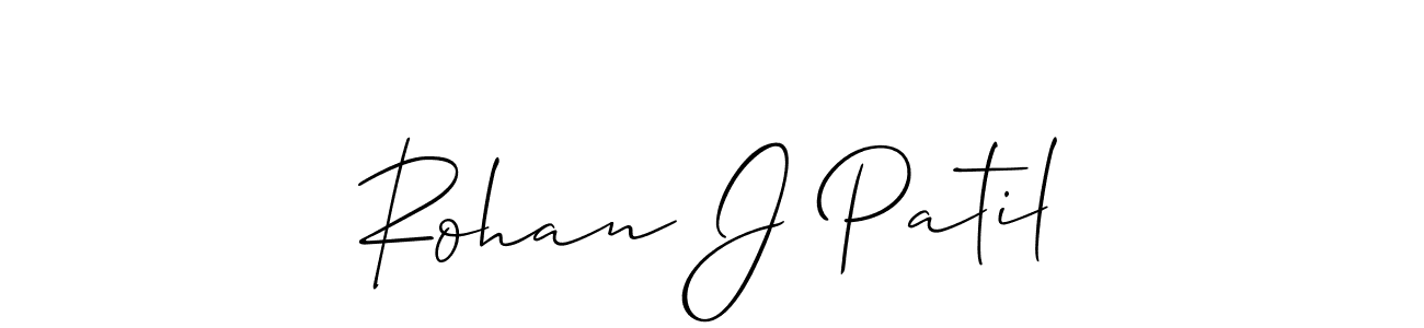 Best and Professional Signature Style for Rohan J Patil. Allison_Script Best Signature Style Collection. Rohan J Patil signature style 2 images and pictures png