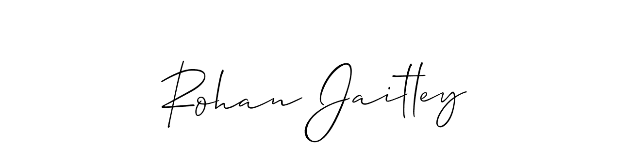 How to make Rohan Jaitley signature? Allison_Script is a professional autograph style. Create handwritten signature for Rohan Jaitley name. Rohan Jaitley signature style 2 images and pictures png
