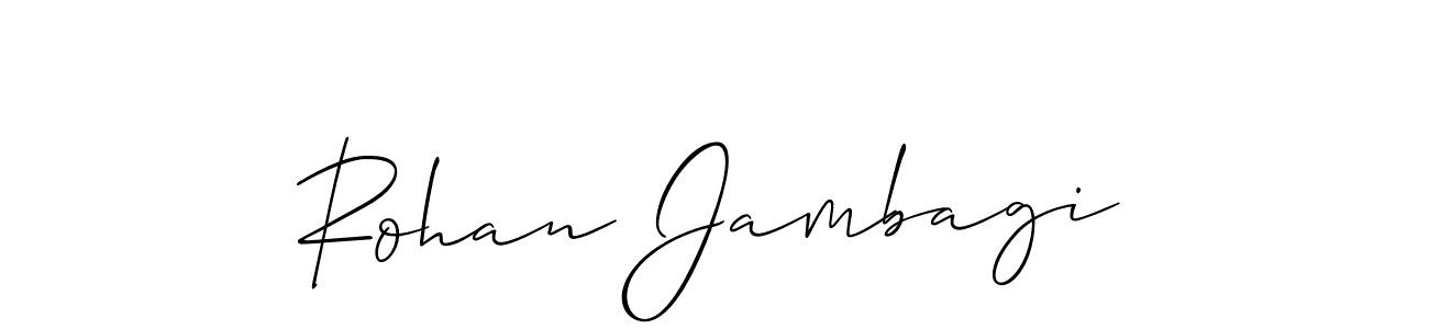 Also You can easily find your signature by using the search form. We will create Rohan Jambagi name handwritten signature images for you free of cost using Allison_Script sign style. Rohan Jambagi signature style 2 images and pictures png