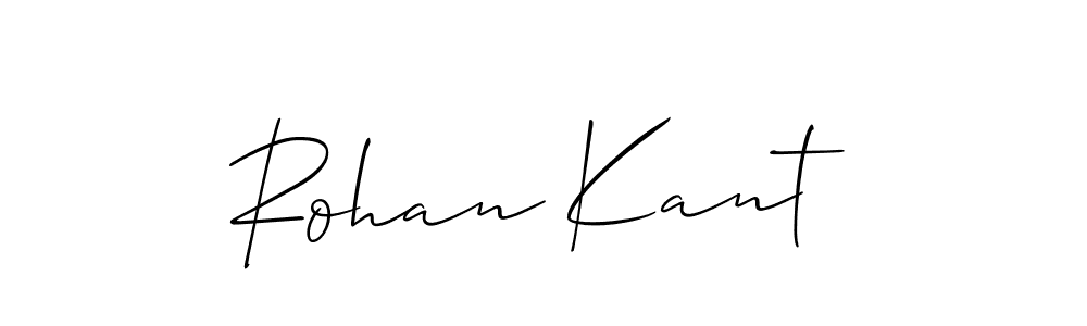 Use a signature maker to create a handwritten signature online. With this signature software, you can design (Allison_Script) your own signature for name Rohan Kant. Rohan Kant signature style 2 images and pictures png