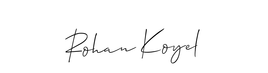 Once you've used our free online signature maker to create your best signature Allison_Script style, it's time to enjoy all of the benefits that Rohan Koyel name signing documents. Rohan Koyel signature style 2 images and pictures png