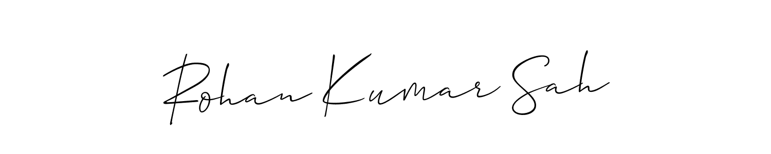 Check out images of Autograph of Rohan Kumar Sah name. Actor Rohan Kumar Sah Signature Style. Allison_Script is a professional sign style online. Rohan Kumar Sah signature style 2 images and pictures png