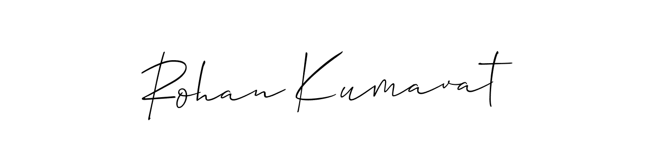 You should practise on your own different ways (Allison_Script) to write your name (Rohan Kumavat) in signature. don't let someone else do it for you. Rohan Kumavat signature style 2 images and pictures png