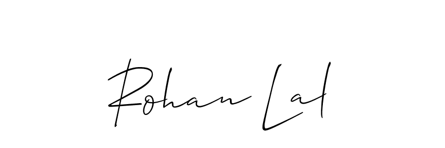 The best way (Allison_Script) to make a short signature is to pick only two or three words in your name. The name Rohan Lal include a total of six letters. For converting this name. Rohan Lal signature style 2 images and pictures png