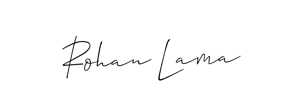 How to Draw Rohan Lama signature style? Allison_Script is a latest design signature styles for name Rohan Lama. Rohan Lama signature style 2 images and pictures png