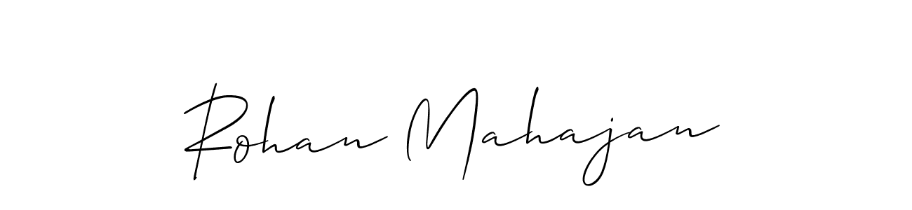 You should practise on your own different ways (Allison_Script) to write your name (Rohan Mahajan) in signature. don't let someone else do it for you. Rohan Mahajan signature style 2 images and pictures png