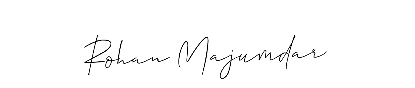 You should practise on your own different ways (Allison_Script) to write your name (Rohan Majumdar) in signature. don't let someone else do it for you. Rohan Majumdar signature style 2 images and pictures png