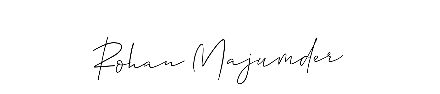 Make a beautiful signature design for name Rohan Majumder. With this signature (Allison_Script) style, you can create a handwritten signature for free. Rohan Majumder signature style 2 images and pictures png