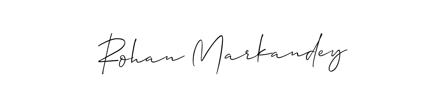 Also we have Rohan Markandey name is the best signature style. Create professional handwritten signature collection using Allison_Script autograph style. Rohan Markandey signature style 2 images and pictures png