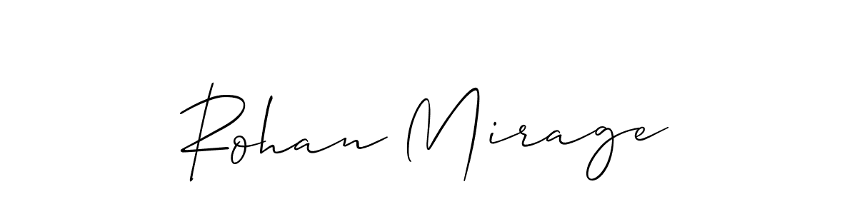 Rohan Mirage stylish signature style. Best Handwritten Sign (Allison_Script) for my name. Handwritten Signature Collection Ideas for my name Rohan Mirage. Rohan Mirage signature style 2 images and pictures png