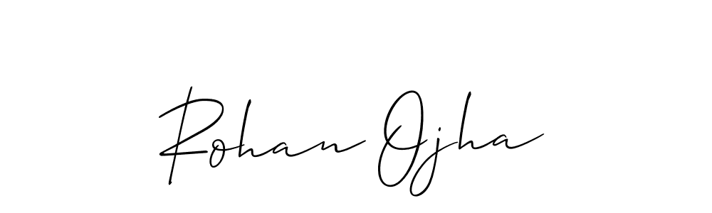 You should practise on your own different ways (Allison_Script) to write your name (Rohan Ojha) in signature. don't let someone else do it for you. Rohan Ojha signature style 2 images and pictures png