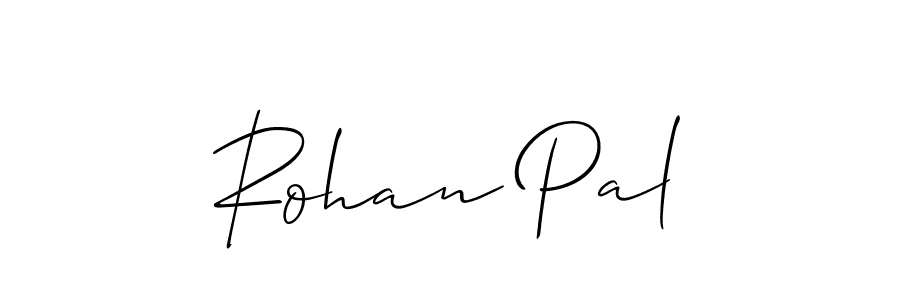 How to make Rohan Pal signature? Allison_Script is a professional autograph style. Create handwritten signature for Rohan Pal name. Rohan Pal signature style 2 images and pictures png