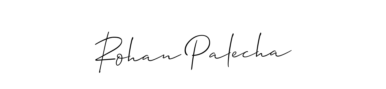 Also You can easily find your signature by using the search form. We will create Rohan Palecha name handwritten signature images for you free of cost using Allison_Script sign style. Rohan Palecha signature style 2 images and pictures png