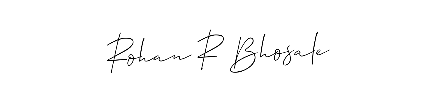 It looks lik you need a new signature style for name Rohan R Bhosale. Design unique handwritten (Allison_Script) signature with our free signature maker in just a few clicks. Rohan R Bhosale signature style 2 images and pictures png