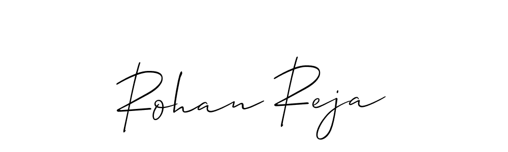 Also You can easily find your signature by using the search form. We will create Rohan Reja name handwritten signature images for you free of cost using Allison_Script sign style. Rohan Reja signature style 2 images and pictures png