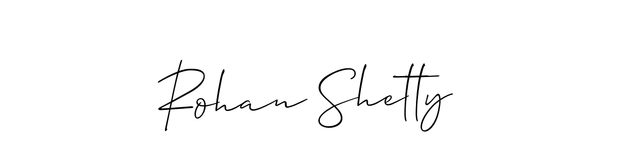 Also we have Rohan Shetty name is the best signature style. Create professional handwritten signature collection using Allison_Script autograph style. Rohan Shetty signature style 2 images and pictures png