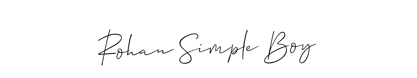Once you've used our free online signature maker to create your best signature Allison_Script style, it's time to enjoy all of the benefits that Rohan Simple Boy name signing documents. Rohan Simple Boy signature style 2 images and pictures png