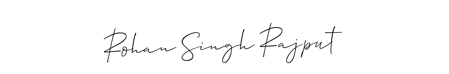 How to make Rohan Singh Rajput signature? Allison_Script is a professional autograph style. Create handwritten signature for Rohan Singh Rajput name. Rohan Singh Rajput signature style 2 images and pictures png