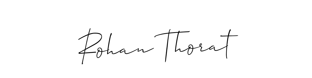 You should practise on your own different ways (Allison_Script) to write your name (Rohan Thorat) in signature. don't let someone else do it for you. Rohan Thorat signature style 2 images and pictures png
