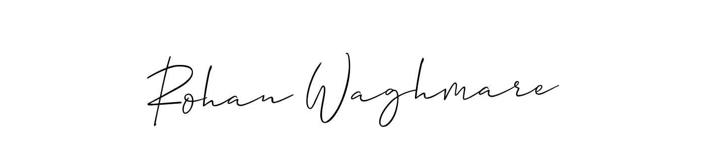 if you are searching for the best signature style for your name Rohan Waghmare. so please give up your signature search. here we have designed multiple signature styles  using Allison_Script. Rohan Waghmare signature style 2 images and pictures png