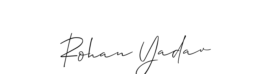 It looks lik you need a new signature style for name Rohan Yadav. Design unique handwritten (Allison_Script) signature with our free signature maker in just a few clicks. Rohan Yadav signature style 2 images and pictures png