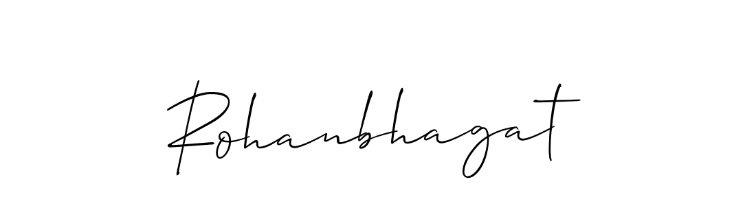 Design your own signature with our free online signature maker. With this signature software, you can create a handwritten (Allison_Script) signature for name Rohanbhagat. Rohanbhagat signature style 2 images and pictures png