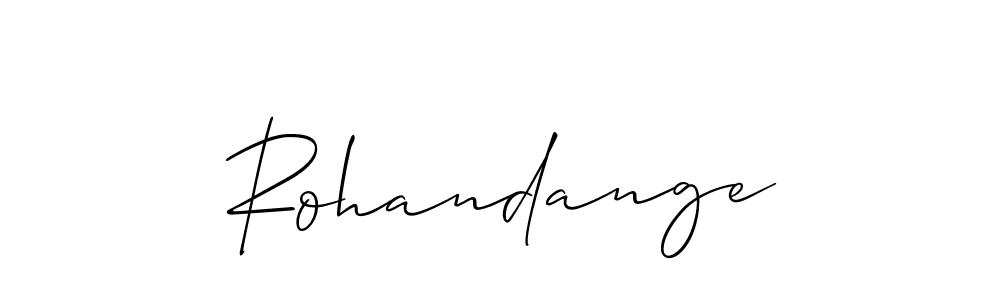 Similarly Allison_Script is the best handwritten signature design. Signature creator online .You can use it as an online autograph creator for name Rohandange. Rohandange signature style 2 images and pictures png