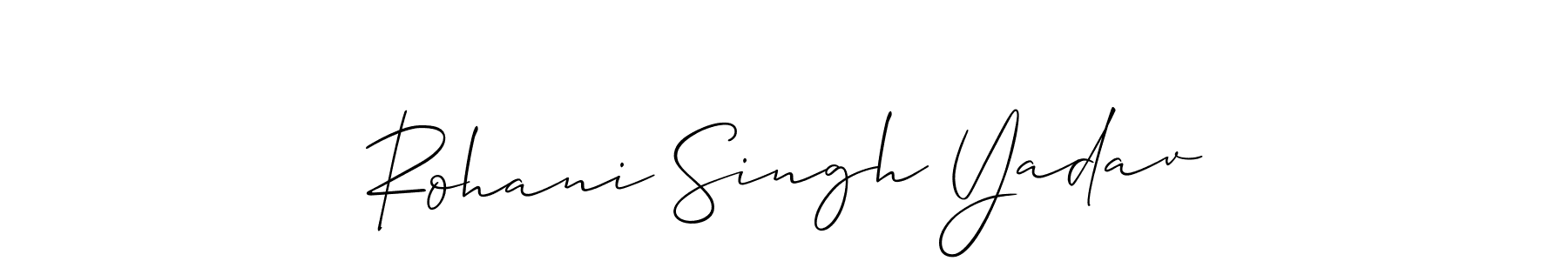 See photos of Rohani Singh Yadav official signature by Spectra . Check more albums & portfolios. Read reviews & check more about Allison_Script font. Rohani Singh Yadav signature style 2 images and pictures png