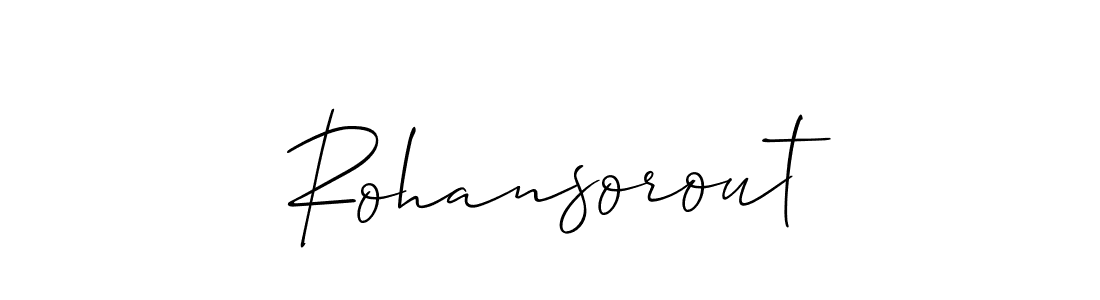 Once you've used our free online signature maker to create your best signature Allison_Script style, it's time to enjoy all of the benefits that Rohansorout name signing documents. Rohansorout signature style 2 images and pictures png
