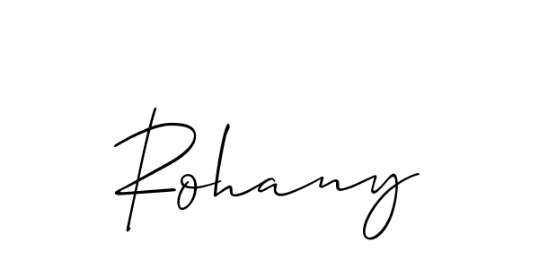 Also You can easily find your signature by using the search form. We will create Rohany name handwritten signature images for you free of cost using Allison_Script sign style. Rohany signature style 2 images and pictures png