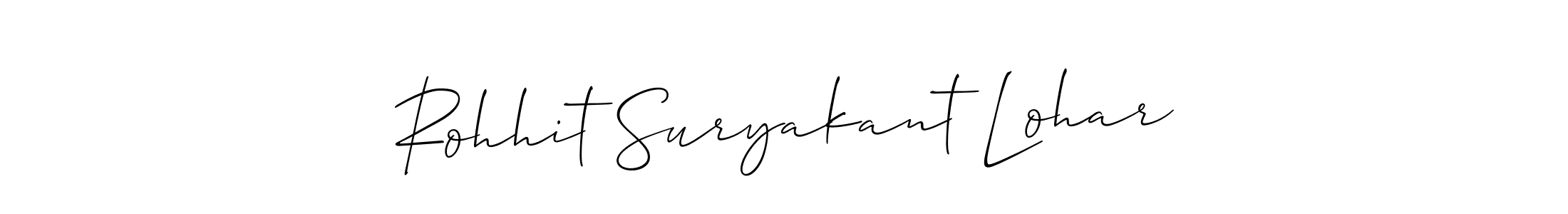 How to make Rohhit Suryakant Lohar name signature. Use Allison_Script style for creating short signs online. This is the latest handwritten sign. Rohhit Suryakant Lohar signature style 2 images and pictures png