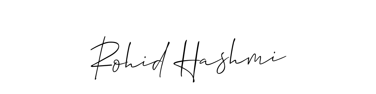 It looks lik you need a new signature style for name Rohid Hashmi. Design unique handwritten (Allison_Script) signature with our free signature maker in just a few clicks. Rohid Hashmi signature style 2 images and pictures png