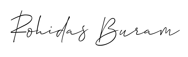 Make a beautiful signature design for name Rohidas Buram. Use this online signature maker to create a handwritten signature for free. Rohidas Buram signature style 2 images and pictures png