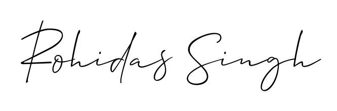 Personalize your online presence with Rohidas Singh signature rendered in elegant Allison_Script font. Great for website footers and blogs. Rohidas Singh signature style 2 images and pictures png