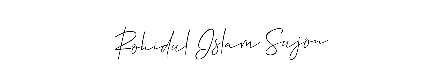 Rohidul Islam Sujon stylish signature style. Best Handwritten Sign (Allison_Script) for my name. Handwritten Signature Collection Ideas for my name Rohidul Islam Sujon. Rohidul Islam Sujon signature style 2 images and pictures png