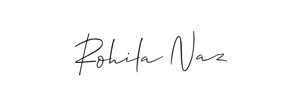 Also we have Rohila Naz name is the best signature style. Create professional handwritten signature collection using Allison_Script autograph style. Rohila Naz signature style 2 images and pictures png