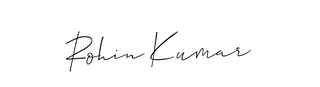 Rohin Kumar stylish signature style. Best Handwritten Sign (Allison_Script) for my name. Handwritten Signature Collection Ideas for my name Rohin Kumar. Rohin Kumar signature style 2 images and pictures png