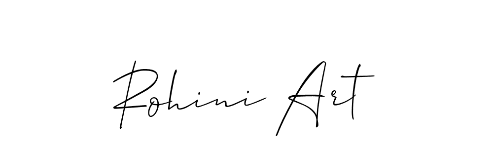 Also we have Rohini Art name is the best signature style. Create professional handwritten signature collection using Allison_Script autograph style. Rohini Art signature style 2 images and pictures png