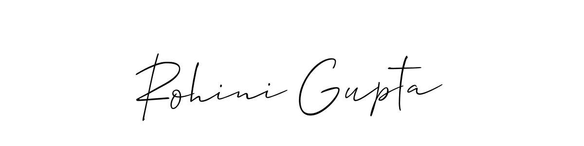 You should practise on your own different ways (Allison_Script) to write your name (Rohini Gupta) in signature. don't let someone else do it for you. Rohini Gupta signature style 2 images and pictures png