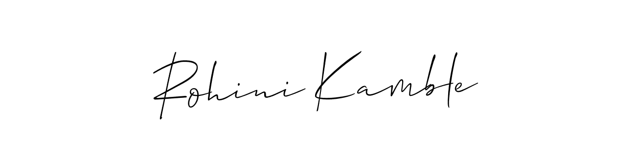 Also we have Rohini Kamble name is the best signature style. Create professional handwritten signature collection using Allison_Script autograph style. Rohini Kamble signature style 2 images and pictures png