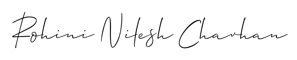 Explore multiple handwriting variations for Rohini Nilesh Chavhan including this stunning Allison_Script design. Free to use across all platforms. Rohini Nilesh Chavhan signature style 2 images and pictures png