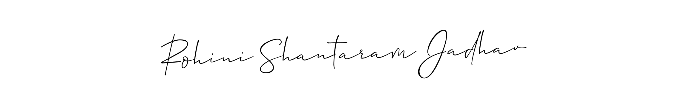 Make a beautiful signature design for name Rohini Shantaram Jadhav. Use this online signature maker to create a handwritten signature for free. Rohini Shantaram Jadhav signature style 2 images and pictures png