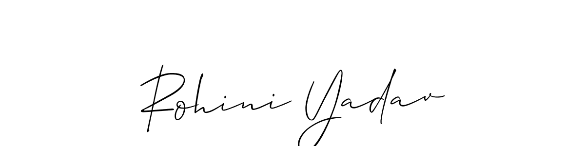 Make a short Rohini Yadav signature style. Manage your documents anywhere anytime using Allison_Script. Create and add eSignatures, submit forms, share and send files easily. Rohini Yadav signature style 2 images and pictures png