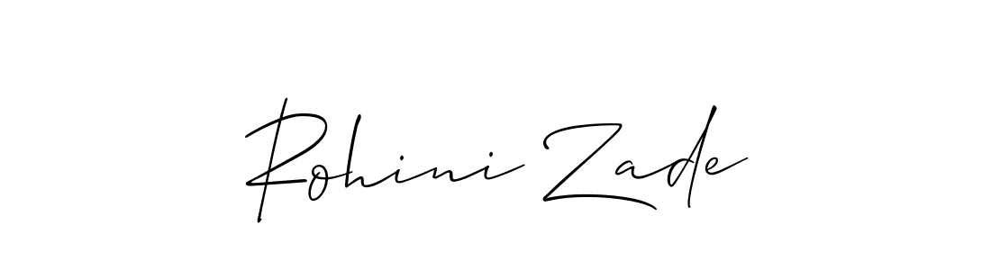 if you are searching for the best signature style for your name Rohini Zade. so please give up your signature search. here we have designed multiple signature styles  using Allison_Script. Rohini Zade signature style 2 images and pictures png