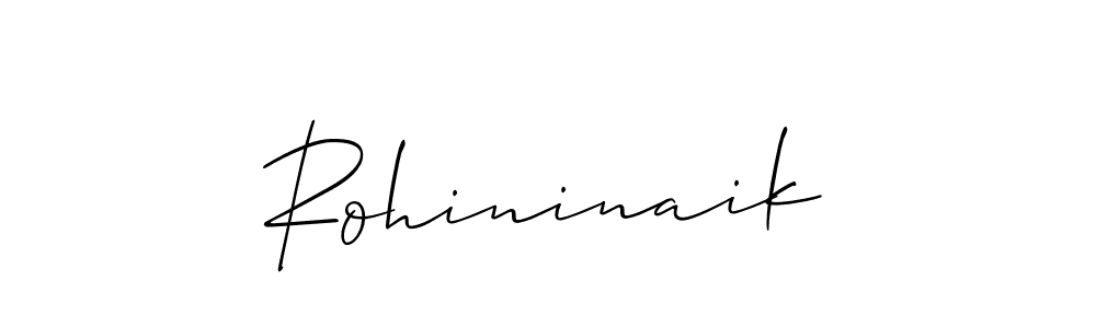 The best way (Allison_Script) to make a short signature is to pick only two or three words in your name. The name Rohininaik include a total of six letters. For converting this name. Rohininaik signature style 2 images and pictures png
