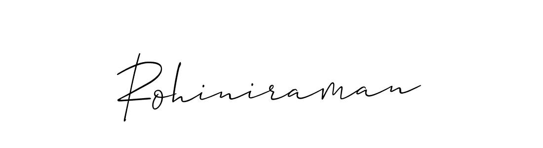 Design your own signature with our free online signature maker. With this signature software, you can create a handwritten (Allison_Script) signature for name Rohiniraman. Rohiniraman signature style 2 images and pictures png