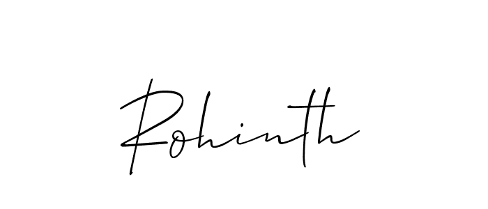 Similarly Allison_Script is the best handwritten signature design. Signature creator online .You can use it as an online autograph creator for name Rohinth. Rohinth signature style 2 images and pictures png